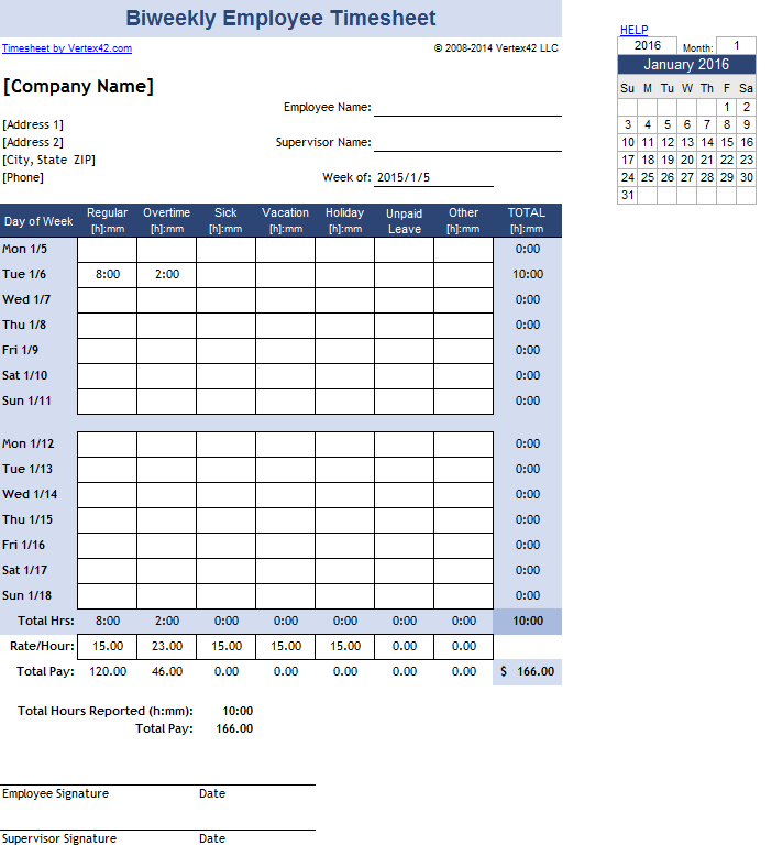 英語の勤怠管理表エクセルテンプレート Excel Timesheet Template Excel勤怠テンプレート